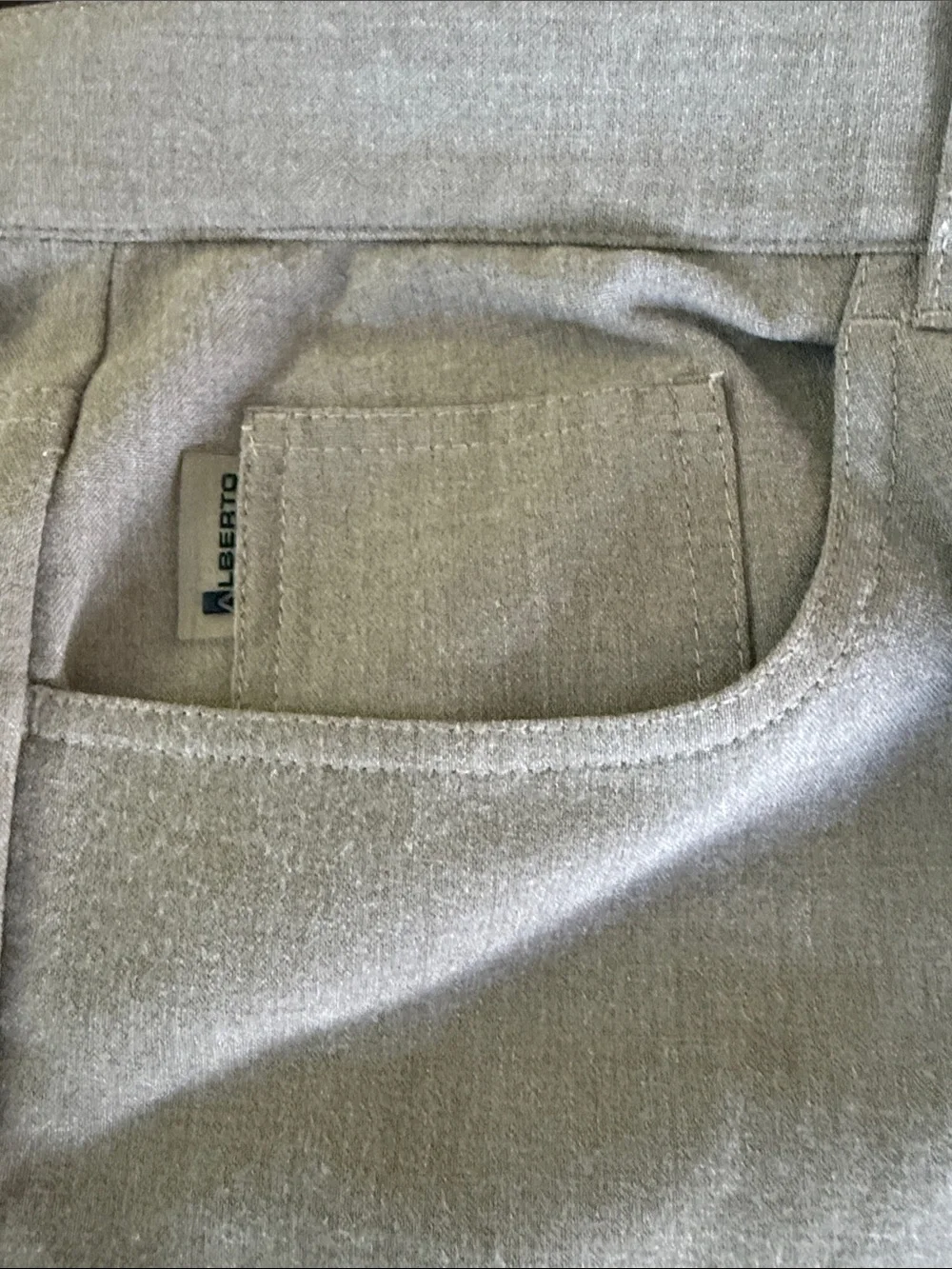 Alberto Men's Light Beige Dress Pants — Tailored Comfort